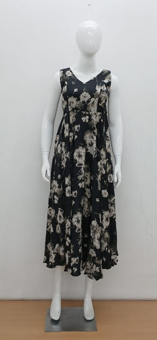 Effortless Floral A-Line Dress