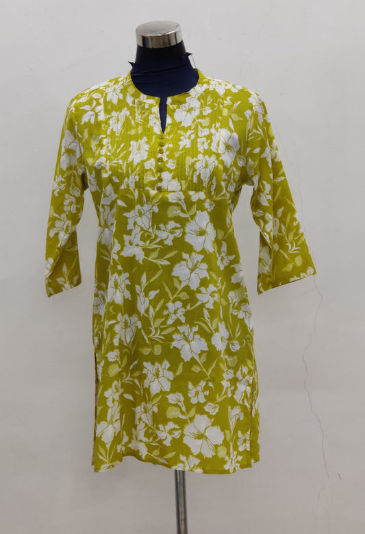 Floral Delight Short Kurti Top