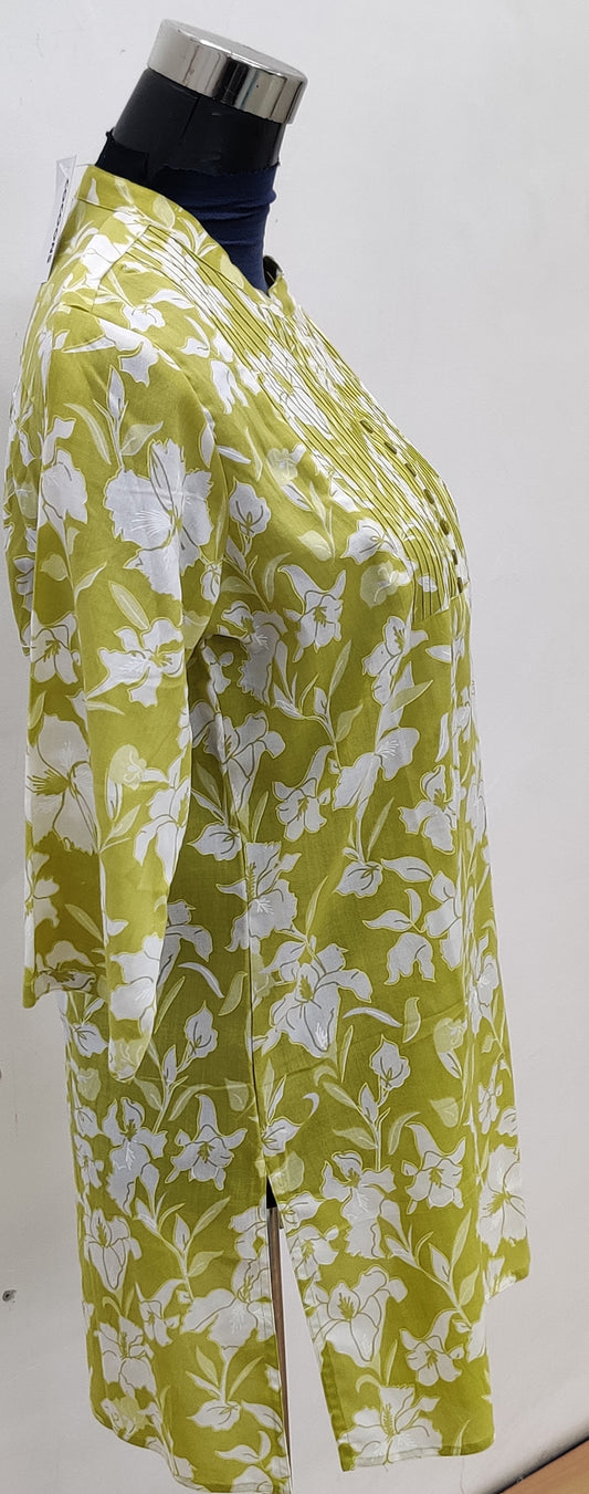 Floral Delight Short Kurti Top